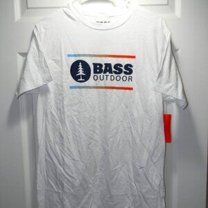 Bass Outdoor White Men's Tee Size M NWT